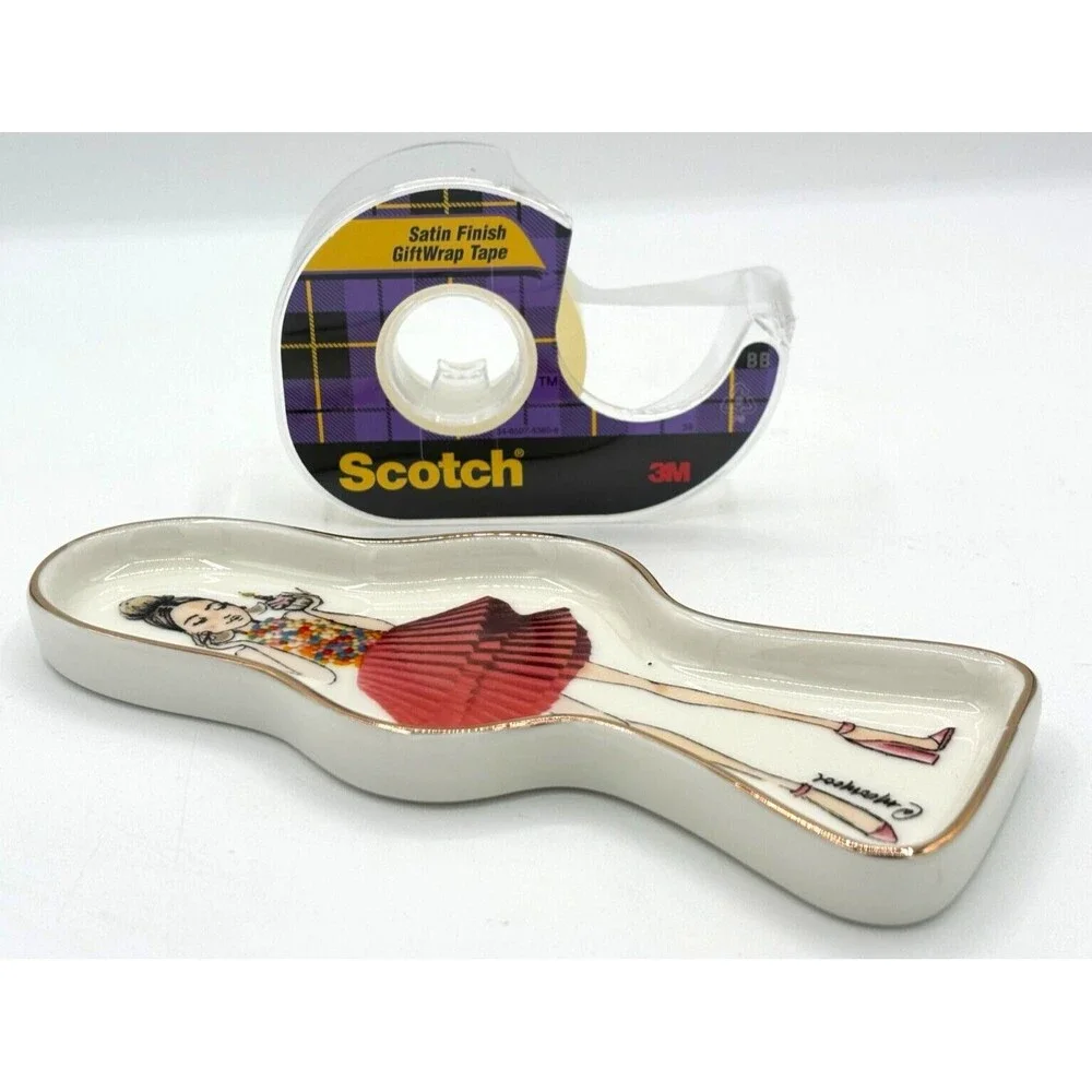 Santa Barbara‎ Design Studio Lili + Delilah Shaped Ceramic Trinket Tray Birthday